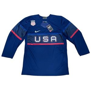 Nike Team USA Blue Olympic Hockey Jersey